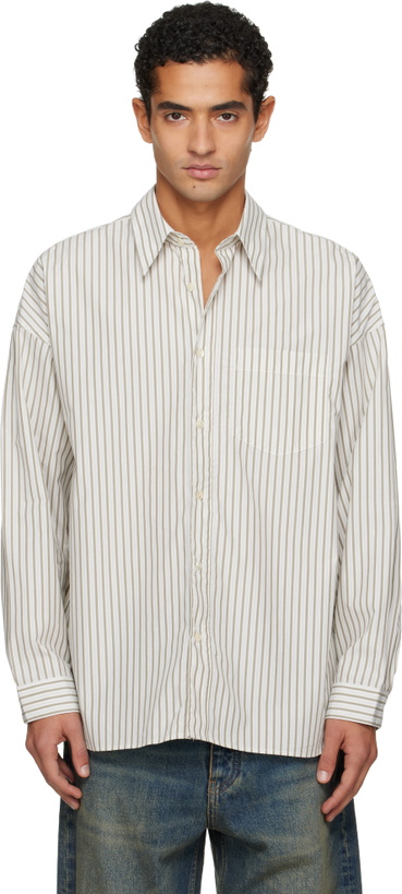 Photo: Sunflower White & Khaki Stable Shirt