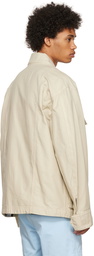 AMI Alexandre Mattiussi Beige Cotton Jacket