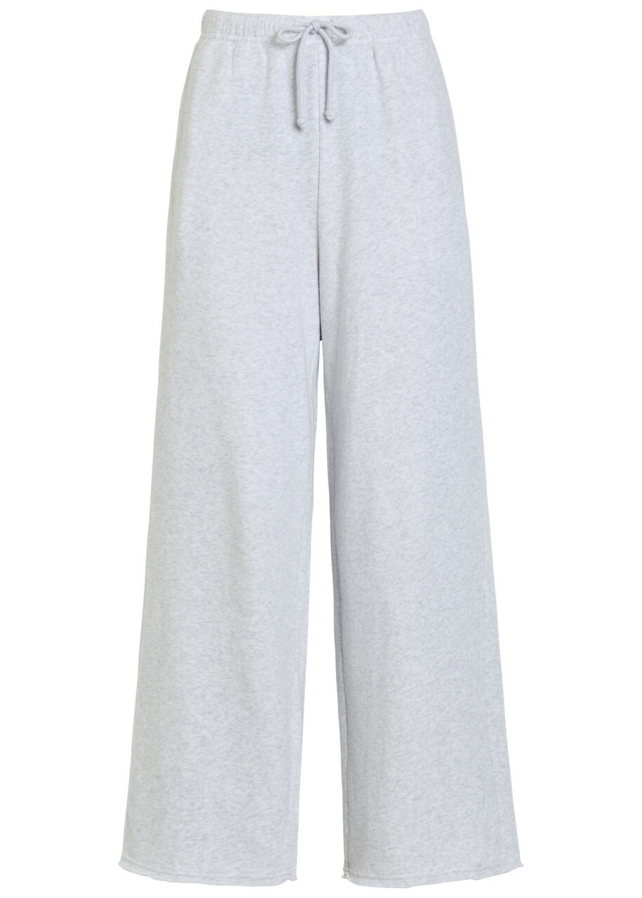 American Vintage Atubay Stretch-cotton Sweatpants Light Grey