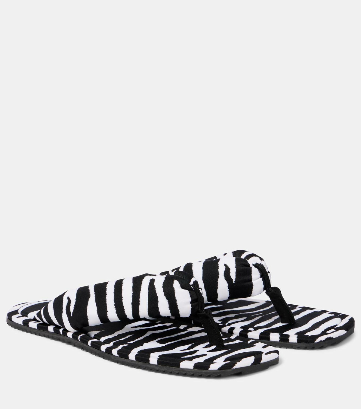 The Attico Indie zebra-print thong sandals