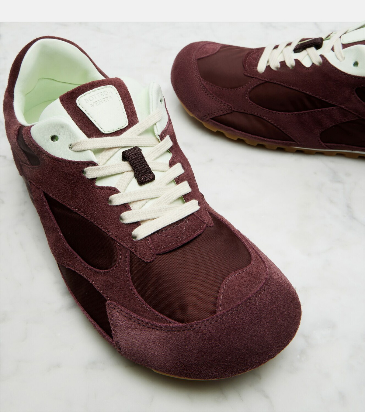 Bottega Veneta Orbit Flash suede-trimmed sneakers