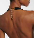 Saint Laurent Cassandre halterneck swimsuit