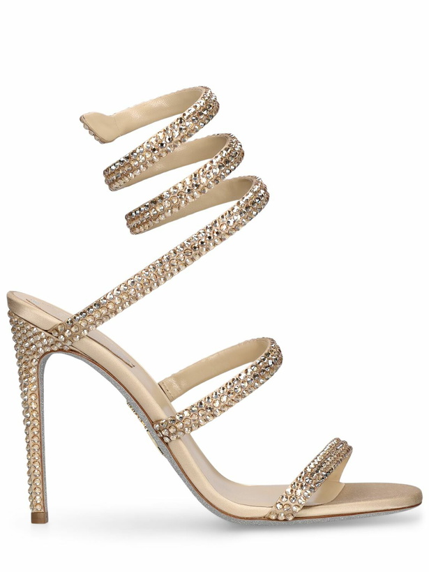 Photo: RENÉ CAOVILLA 105mm Satin & Crystal Sandals