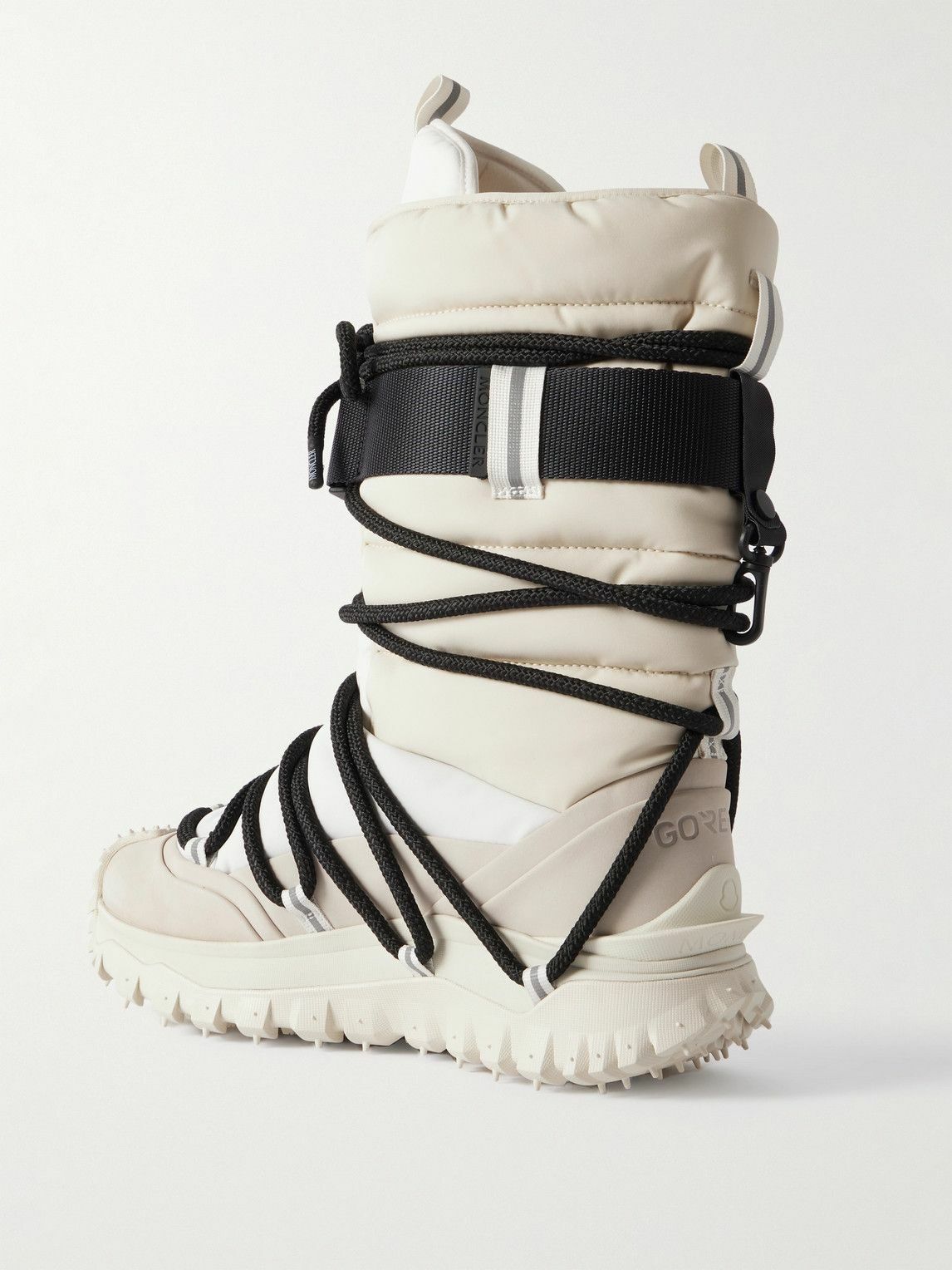 Moncler Grenoble - Trailgrip Après Rubber-Trimmed GORE-TEX Snow Boots - Neutrals