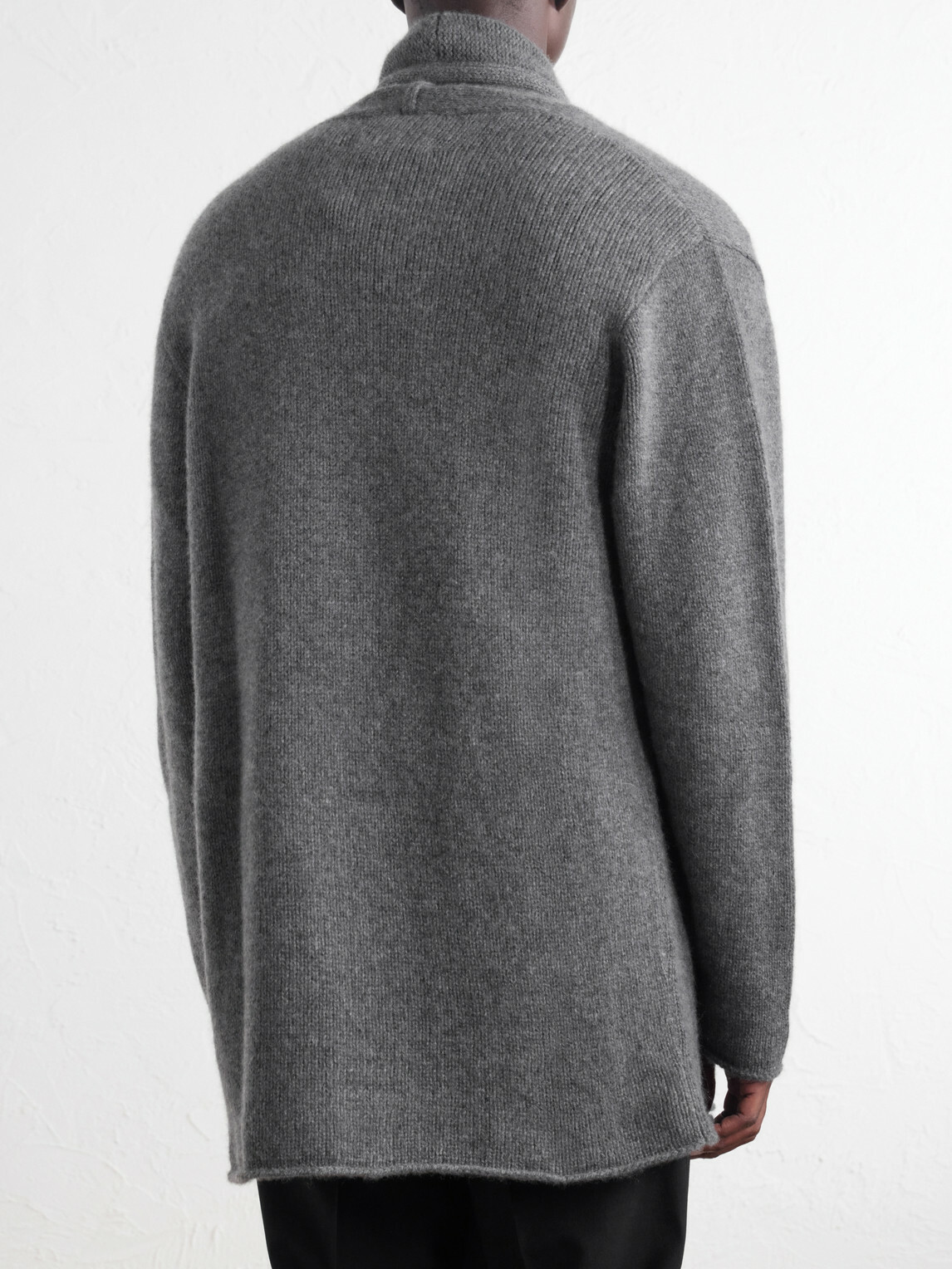 The Elder Statesman - Shawl-Collar Cashmere Cardigan - Gray