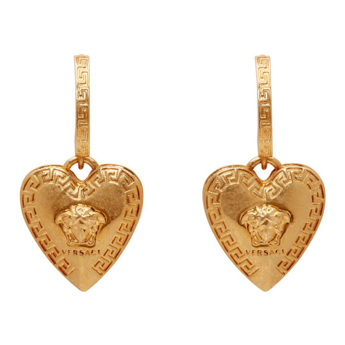 Versace on sale heart earrings