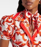 Dolce&Gabbana Majolica silk twill scarf