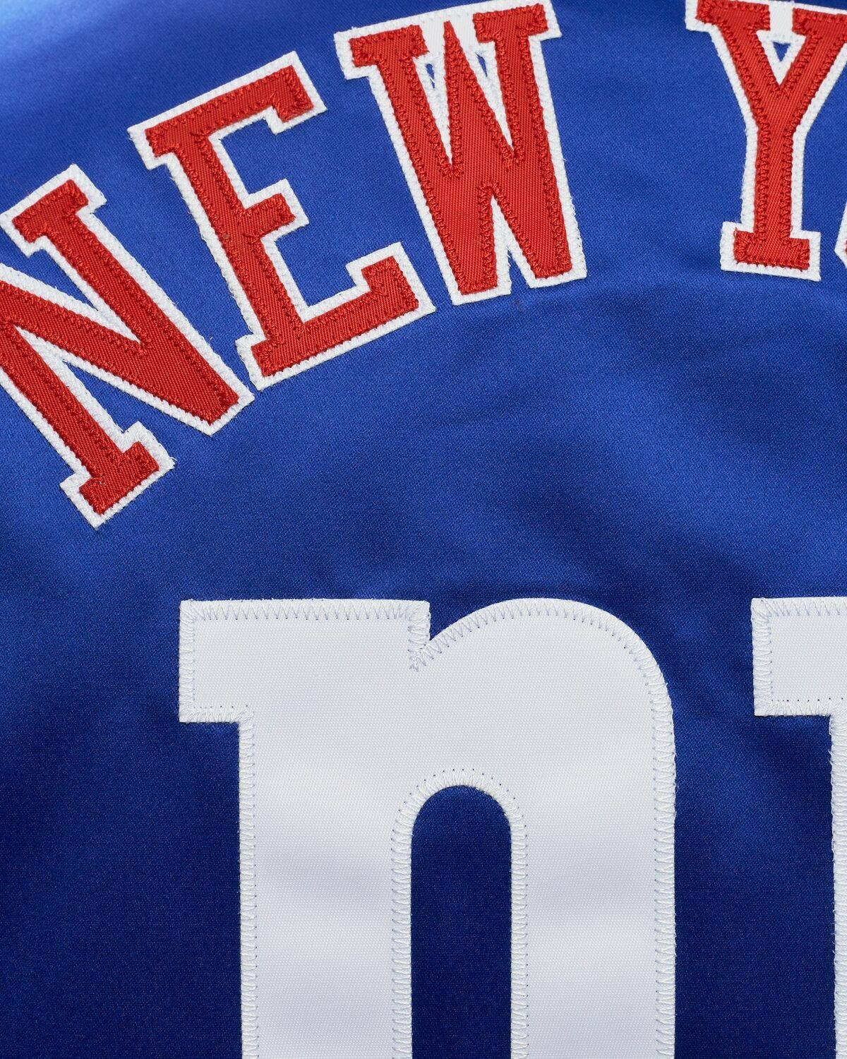 Mitchell & Ness Nfl Heavyweight Satin Jacket New York Giants Blue - Mens - College Jackets