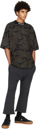 Palm Angels Khaki Camo Classic T-Shirt