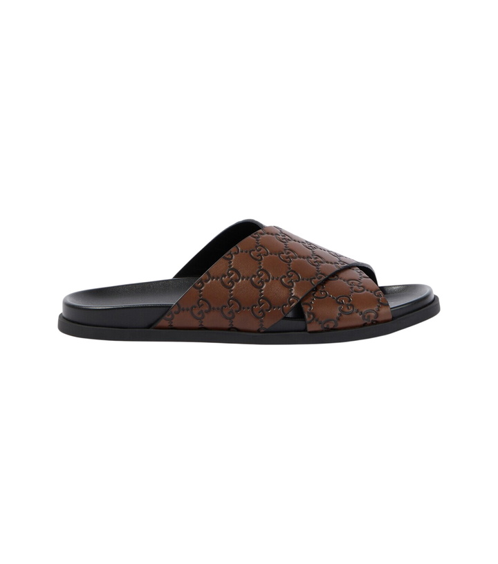 Photo: Gucci GG leather slides