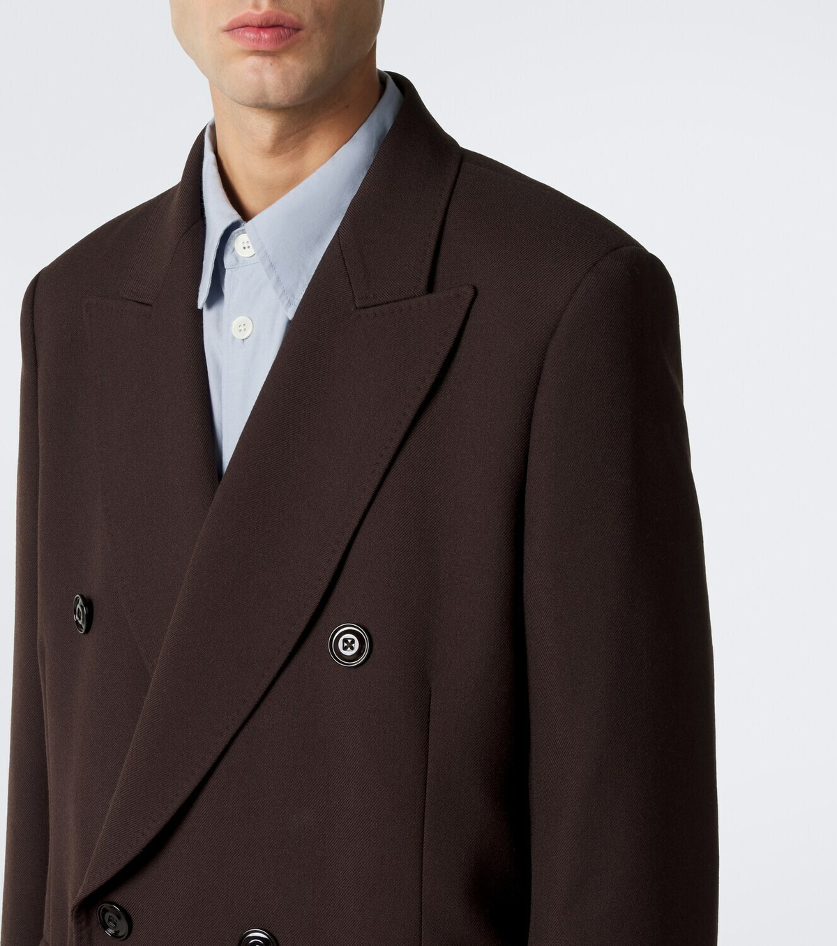 Our Legacy Whale double-breasted virgin wool coat