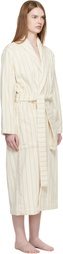 Tekla Off White Terry Classic Bathrobe