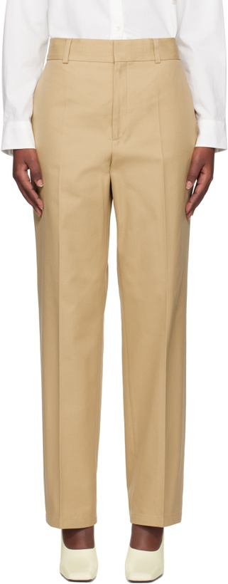 Photo: Filippa K Beige Tailored Cotton Trousers