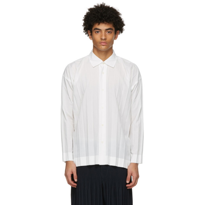 Photo: Homme Plisse Issey Miyake White Edge Shirt