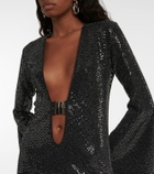 Dodo Bar Or Sequin-embellished minidress