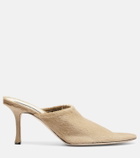 Christen Elipse 75 calf hair mules