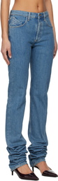 The Attico Blue Long Jeans