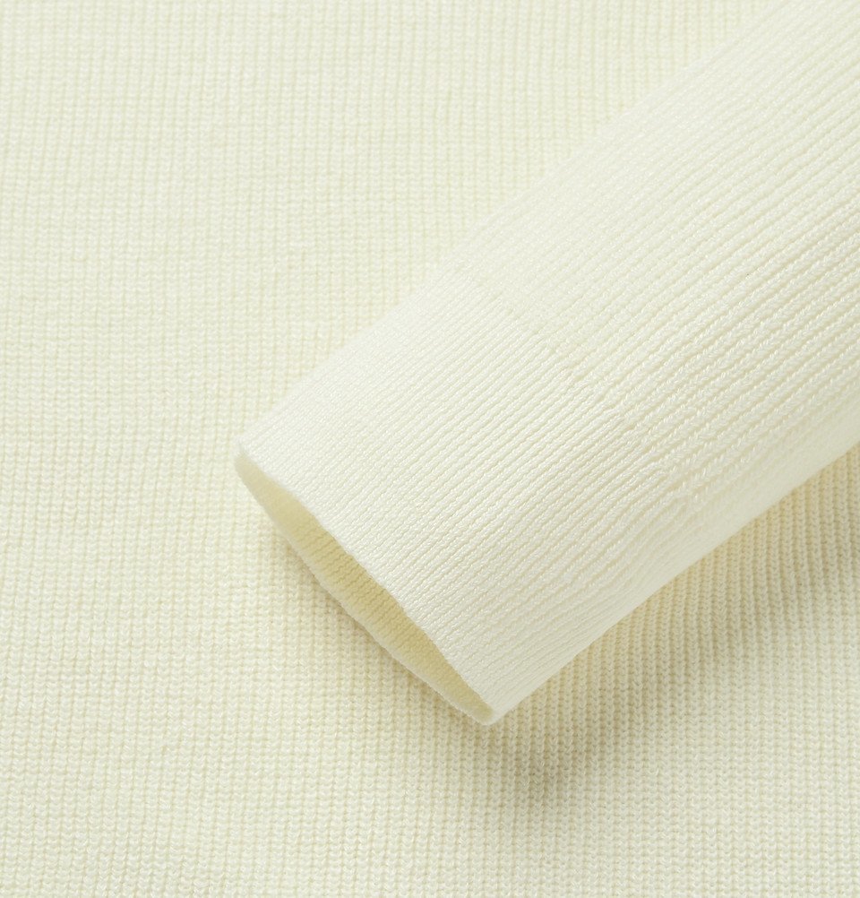 Theory - Davies Textured-Knit Linen-Blend Sweater - White Theory