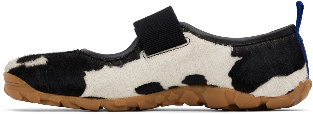 Wales Bonner Black & Off-White Mary Jane Flat Sneakers