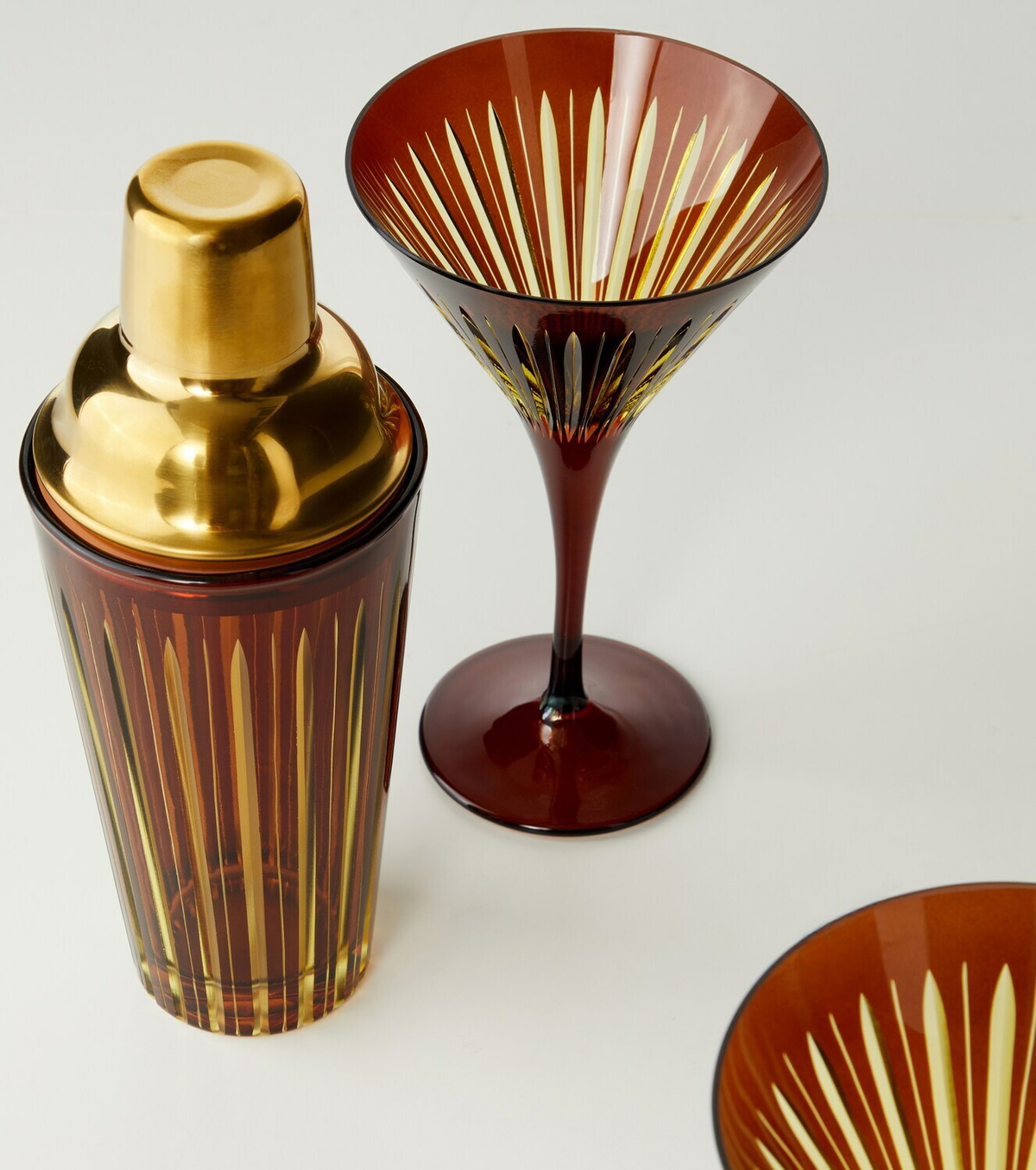 L'Objet Prism glass cocktail set