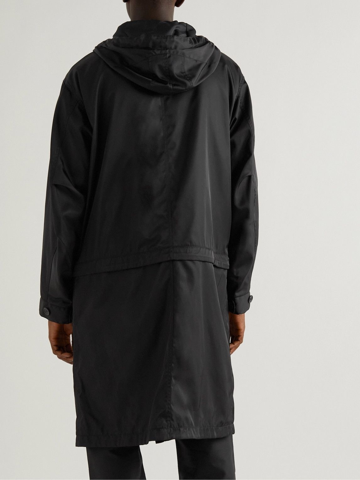 Dunhill - Compendium Convertible Shell Hooded Parka - Black Dunhill