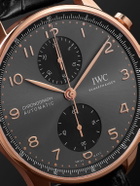 IWC Schaffhausen - Portugieser Automatic Chronograph 41mm 18-Karat Gold and Alligator Watch, Ref. No. IW371610