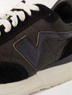 Visvim - FKT Runner Suede- and Leather-Trimmed Nylon-Blend Sneakers - Black