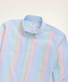 Brooks Brothers Men's Regent Regular-Fit Sport Shirt, Seersucker Multi-Stripe