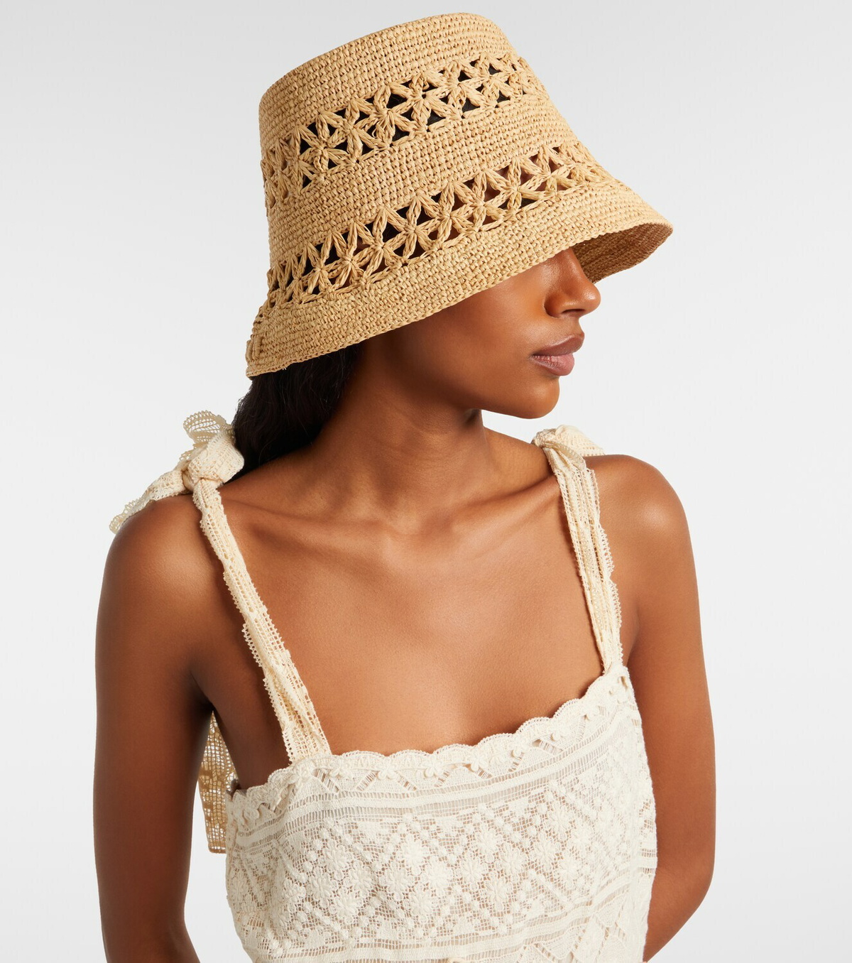 Zimmermann Raffia bucket hat
