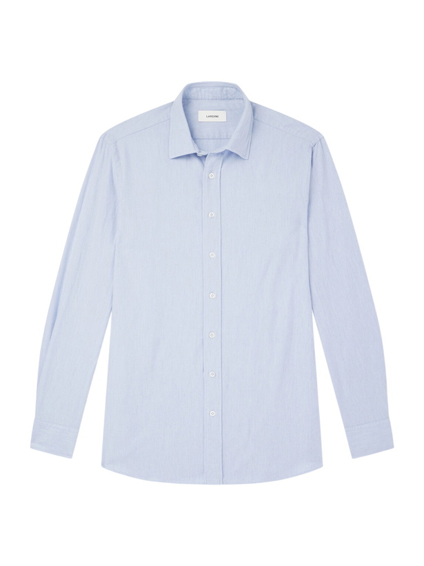 Photo: Lardini - Cotton Shirt - Blue