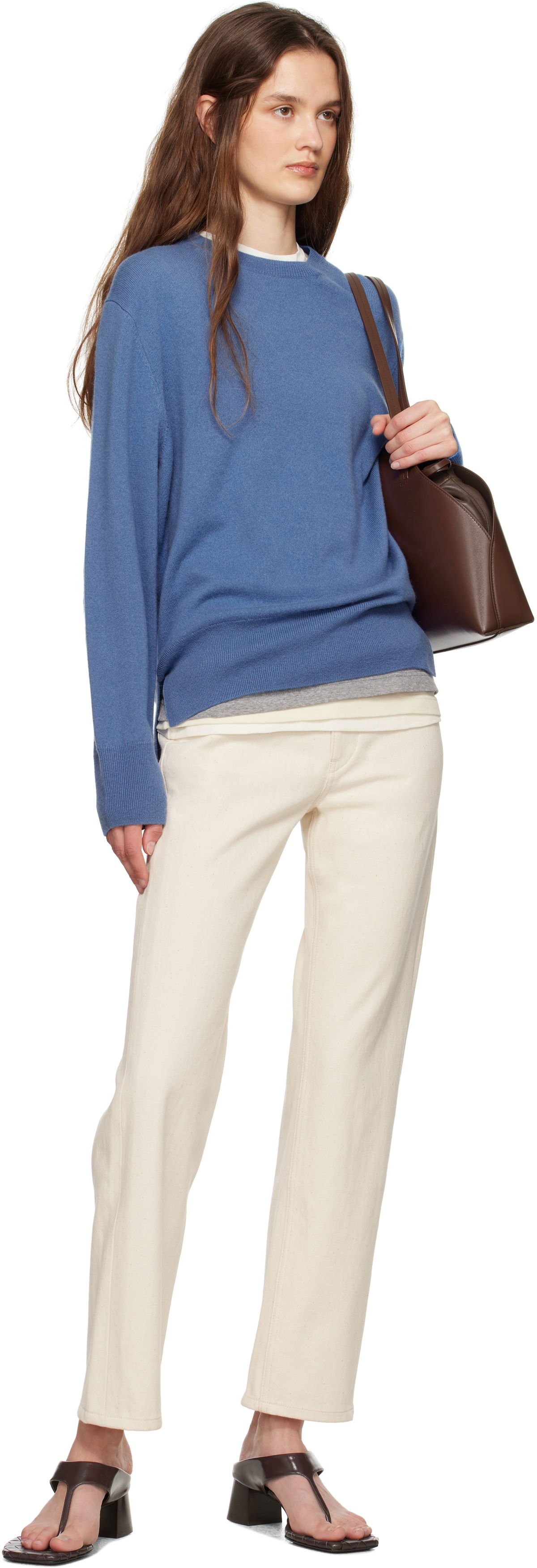 Jil Sander Off-White Slim Fit Jeans