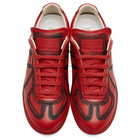 Maison Margiela Red and Black Painted Lines Replica Sneakers