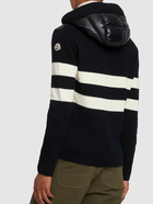 MONCLER - Extrafine Wool & Tech Cardigan