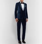 Paul Smith - Midnight-Blue Velvet Tuxedo Trousers - Blue