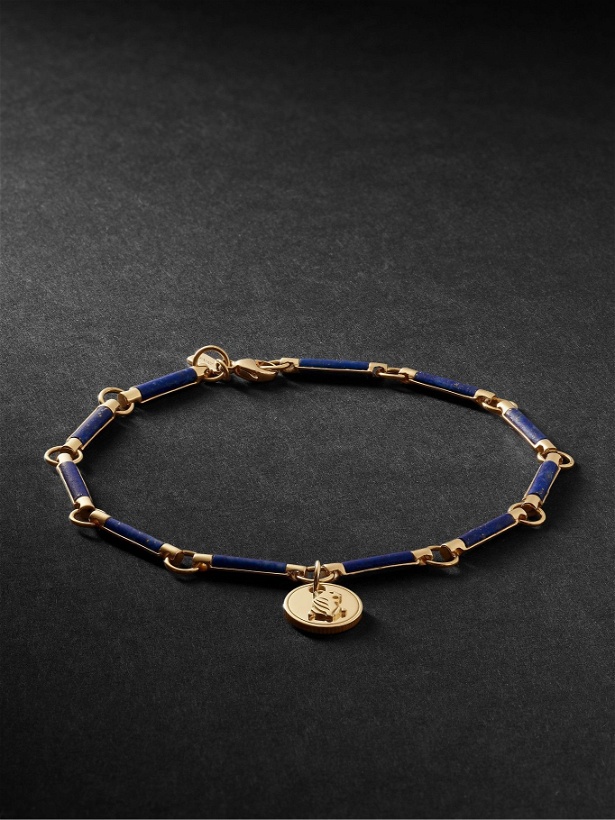Photo: Foundrae - 18-Karat Gold Lapis Lazuli Bracelet
