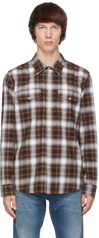 Photo: Nudie Jeans Brown Check Shadow George Shirt