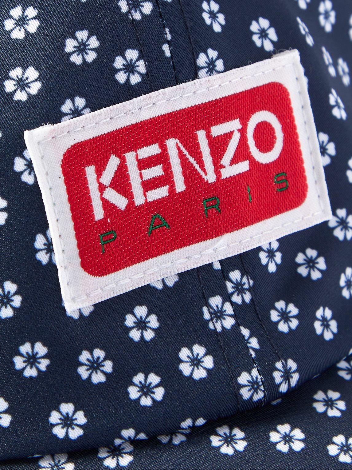 KENZO - Logo-Appliquéd Floral-Print Satin Baseball Cap Kenzo