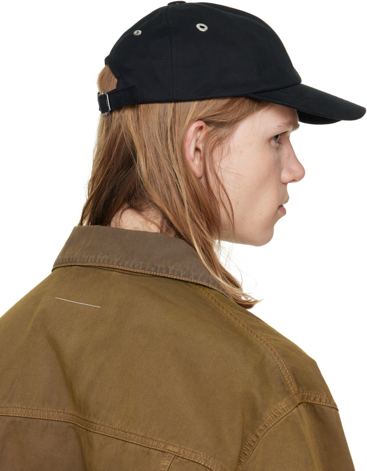 AMI Paris Black Red Ami De Coeur Embroidery Cap