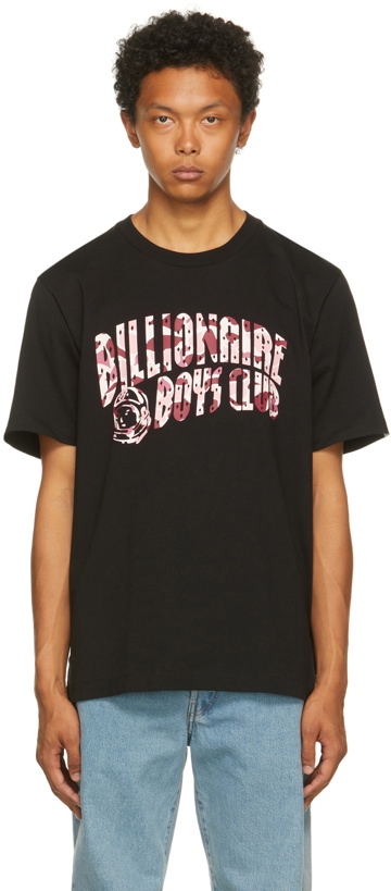 Photo: Billionaire Boys Club Black & Pink Camo Arch Logo T-Shirt