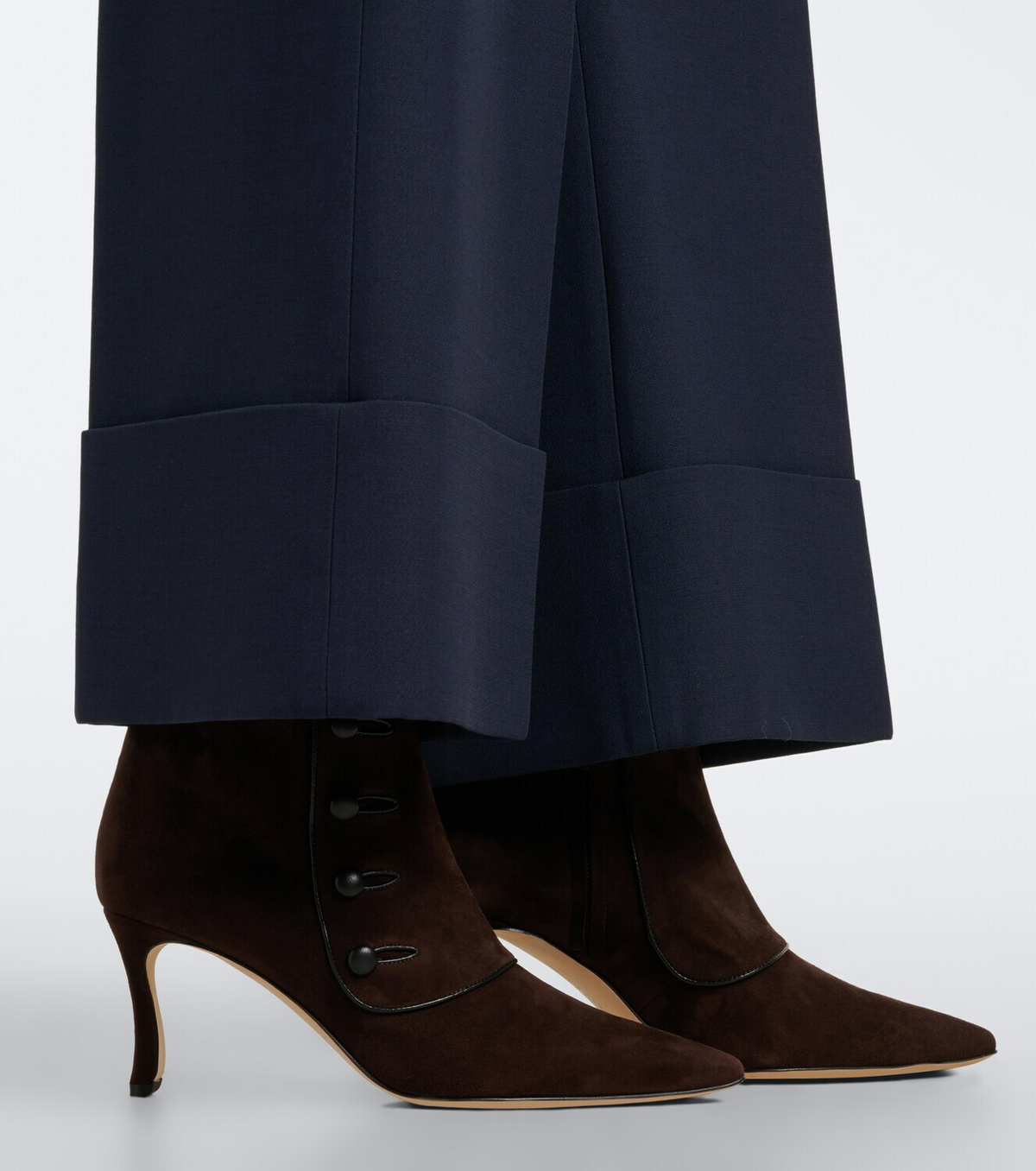 Manolo Blahnik Vivés suede ankle boots