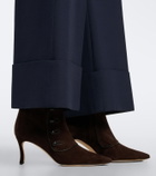 Manolo Blahnik Vivés suede ankle boots
