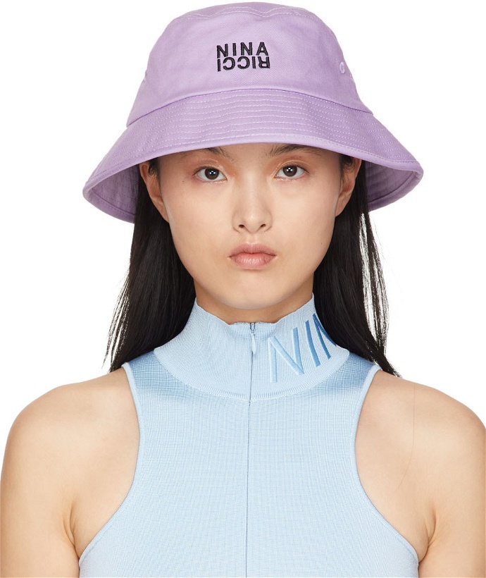 Photo: Nina Ricci Purple Logo Sun Hat