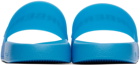 Burberry Blue Logo Slides