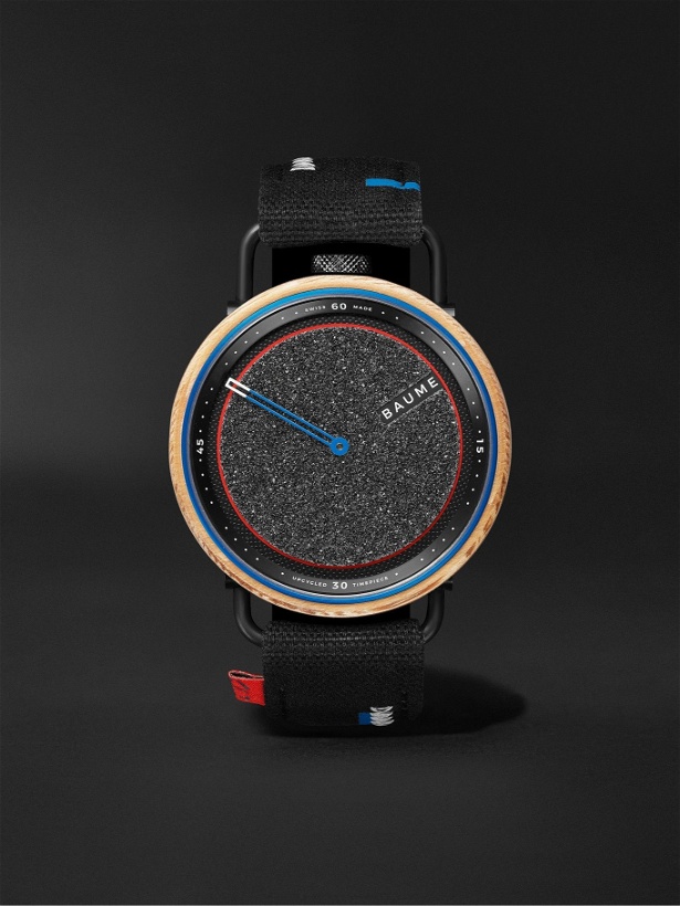 Photo: Baume - Baume Skate Automatic 42.4mm Aluminium, Wood and Webbing Watch, Ref. No. M0A10653
