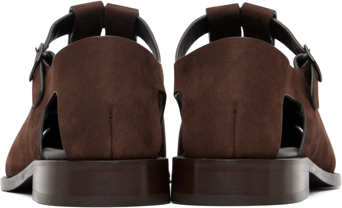 HEREU Brown Besso Nubuck Sandals