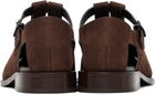 HEREU Brown Besso Nubuck Sandals