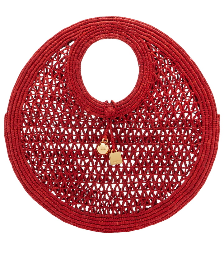 Photo: Jacquemus Spiaggia Small raffia top-handle bag