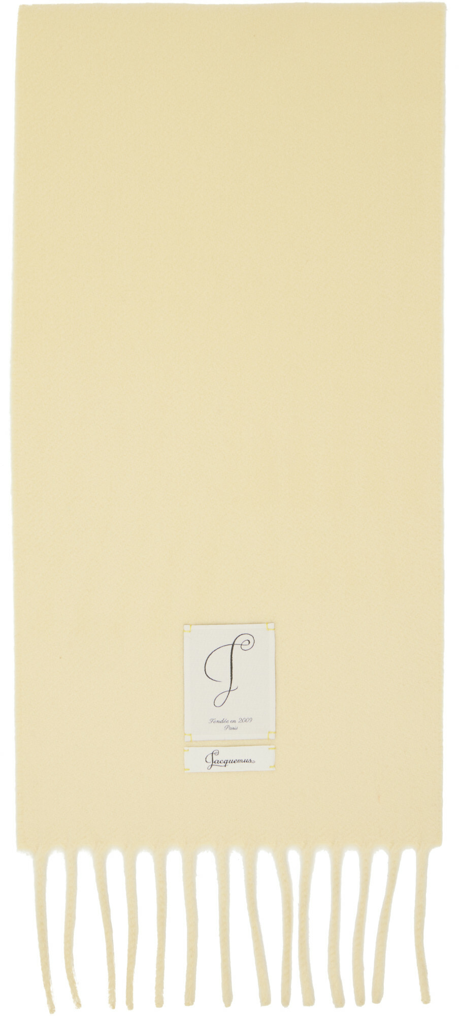 JACQUEMUS Yellow 'The Cavallo' Scarf