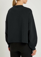 Nike Cropped Jersey Sweatshirt Black Grey