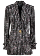 Balmain Metallic Bouclé Tweed Blazer Multicoloured 1
